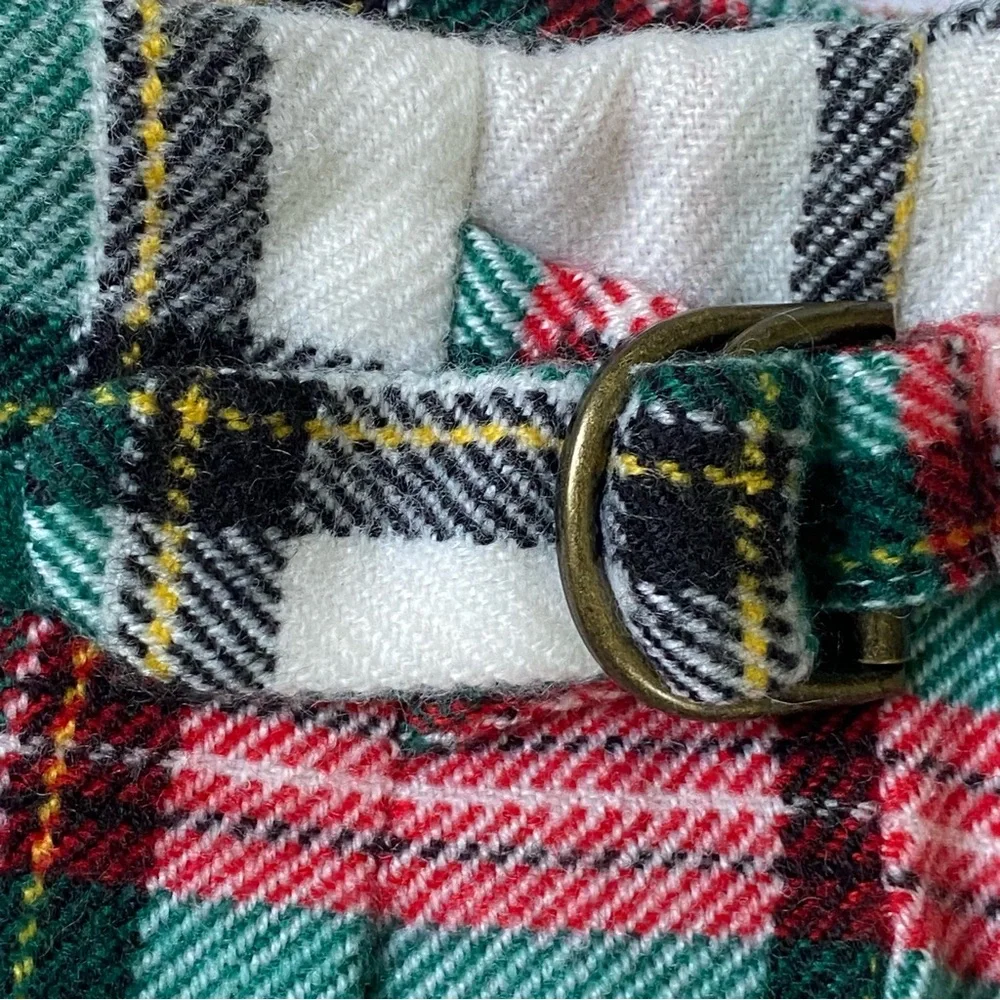 Kilt Style Skirt Size 2T Carter’s Tartan Plaid Pleats Adjustable Waist Red Green